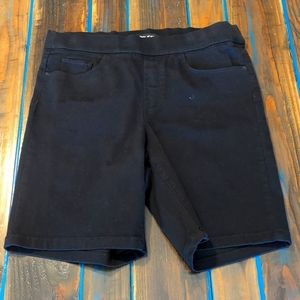 Black stretch shorts